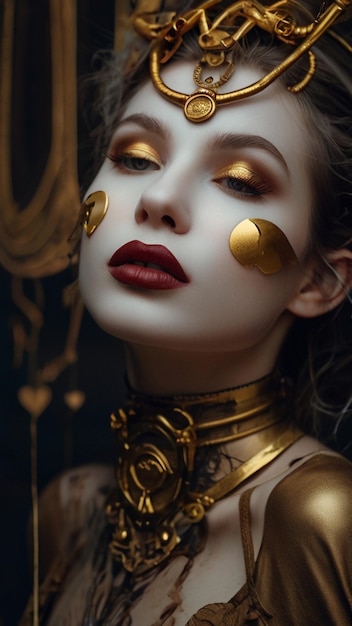 gold makeupHD 8K Tapeten Fotografisches Bild