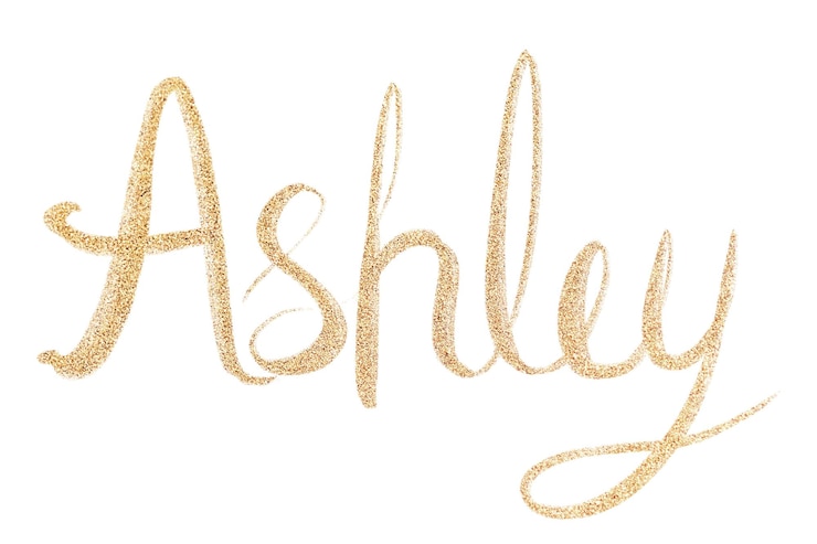Foto gold-schriftart ashley typographie png