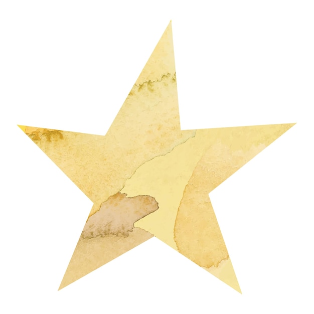 Gold Star Weihnachtselement durchsichtig png