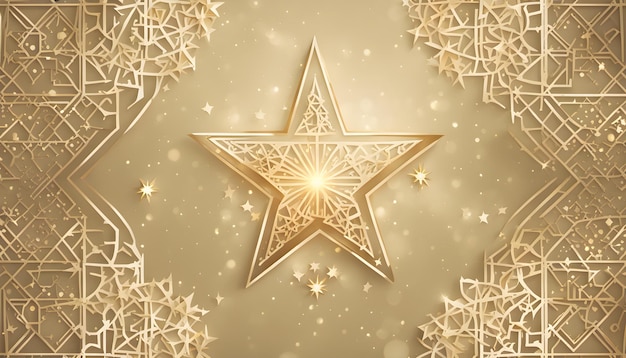 Foto gold stars and a gold star with a place for your text