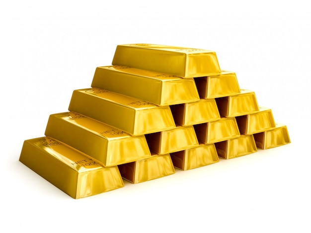 Goldbarren Pyramide