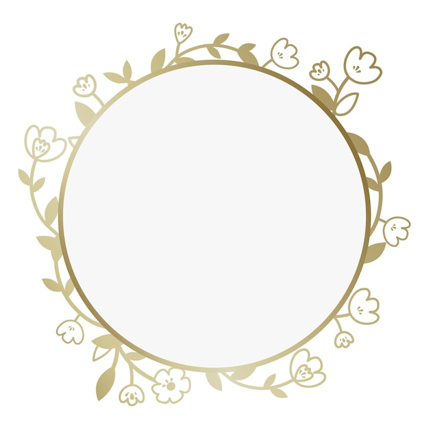 Goldblumen-PNG-Abzeichen mit durchsichtigem Hintergrund