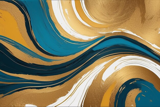 Golden Abstract Texture Handgezeichnete Vektorillustration für die moderne Kunst