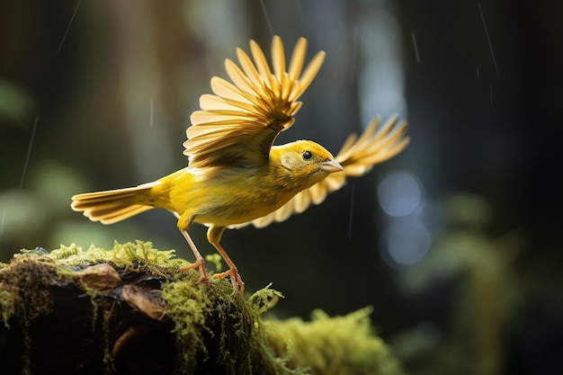 Golden Avian Soaring Bird Inteligência Artificial Gerativa