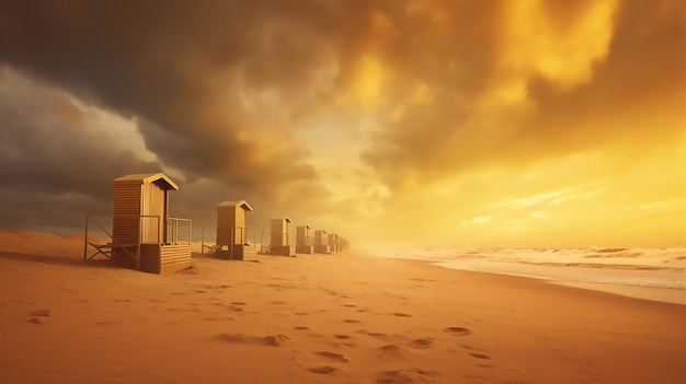 Foto golden beach landscapes fotografia em octane