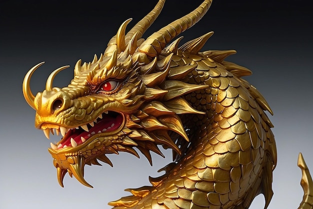 Golden Dragon el líder afortunado viene a usted con la familia y los amigos