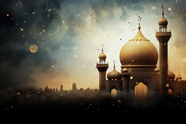 Golden Eid Mubarak schönes Design