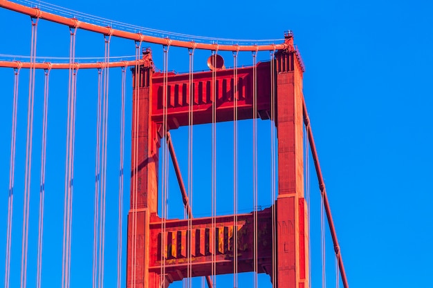 Golden Gate Bridge-Details in San Francisco Kalifornien