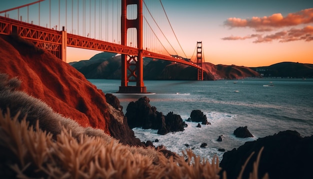 Golden Gate Bridge in San Francisco Amerikas Touristenattraktionen