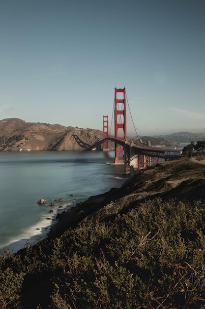 Foto golden gate bridge über die bucht