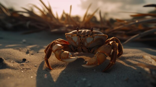 Golden Hour Crab Uma filmagem da National Geographic em Agfa Vista