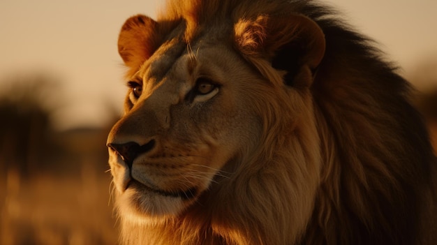 Golden Hour Lion Agfa Vista von National Geographic, aufgenommen von Fr