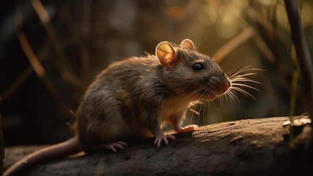 Golden Hour Rat Agfa Vista da National Geographic filmado de frente