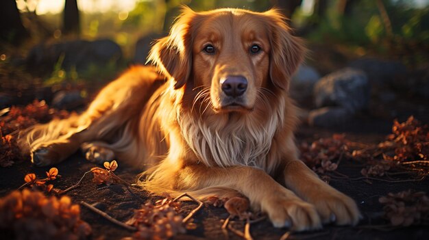 golden retriever isolado