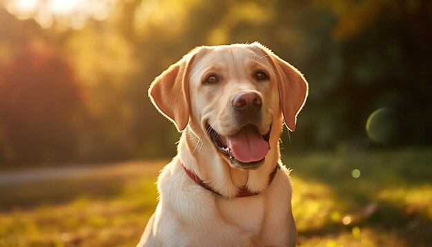 Foto los golden retrievers son conocidos por su temperamento amistoso y suave