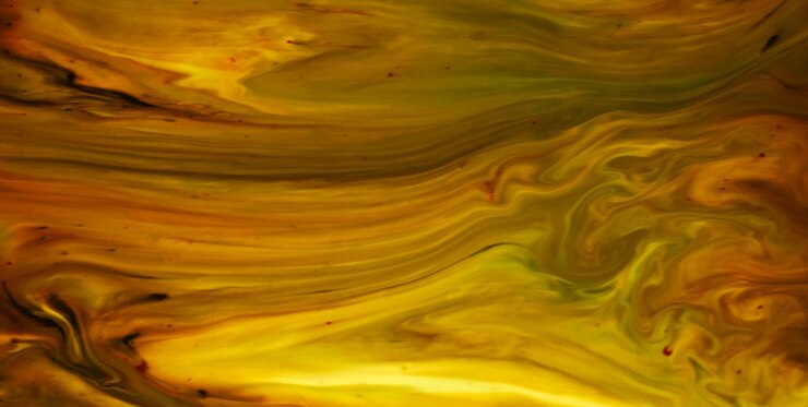 Foto golden swirls uma composição de arte fluida abstrata