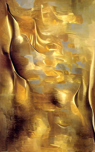 Goldene Beschaffenheit des abstrakten Hintergrundes der digitalen Illustration