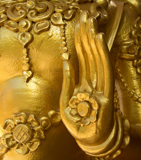 Goldene Buddha-Hand