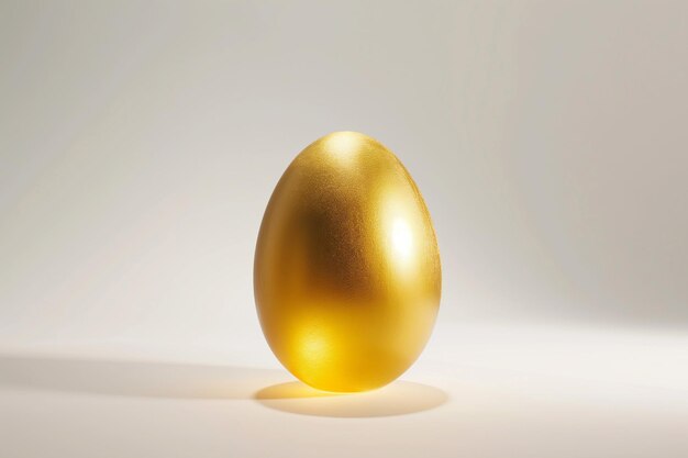 Foto goldene eier auf dem podest symbol für reichtum und eleganz