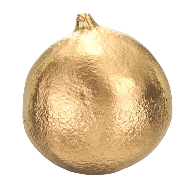 Goldene gemeine Feige, 3D-Rendering