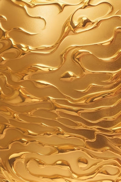 Goldene Opulenz in aufwendigen metallischen Stoffen, die Muster von luxuriöser Leuchtkraft nachzeichnen