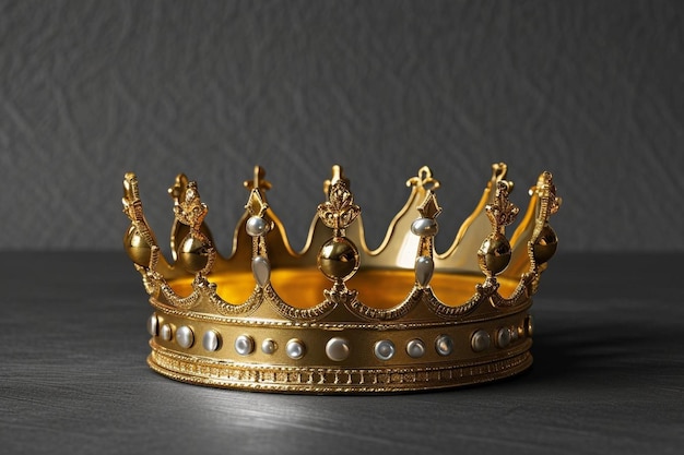 Goldene Premium-glänzende Krone für den königlichen König oder die königliche Königin