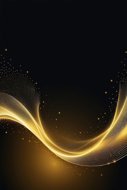 Goldene Schallwellen abstrakter Hintergrund vertikale Zusammensetzung
