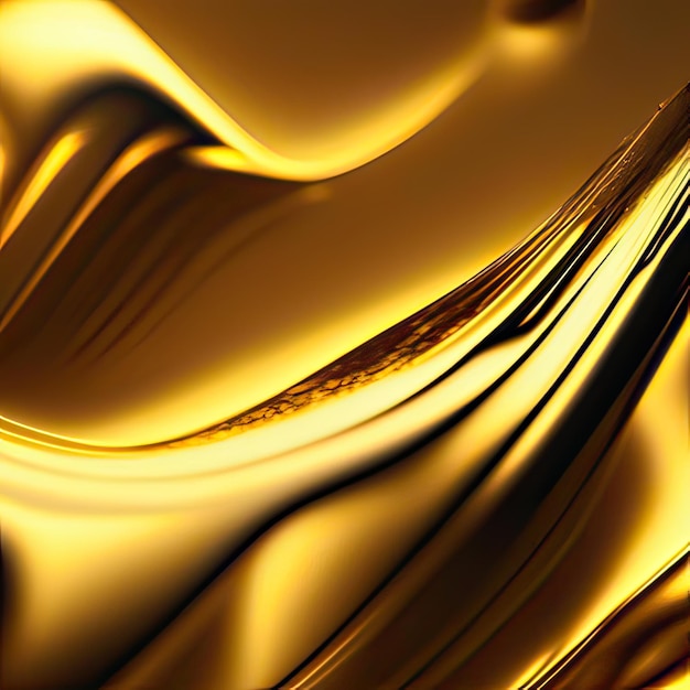 Goldene Tapete mit goldenem Hintergrund und schwarzem Hintergrund.