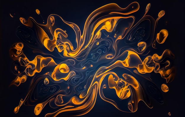 Goldener abstrakter Hintergrund Generative KI