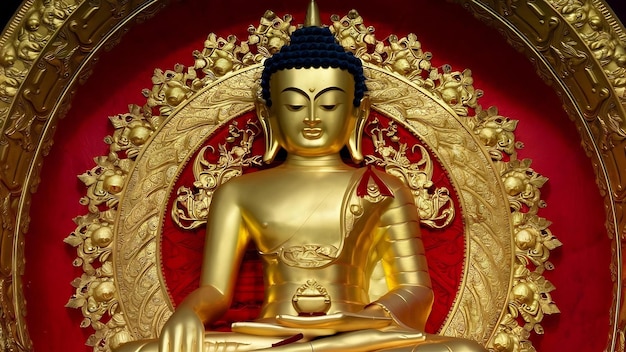 Goldener Buddha isoliert