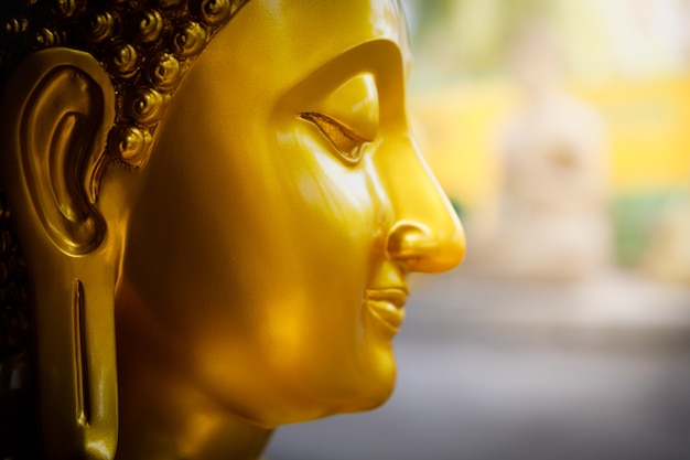 goldener Buddha-Kopf