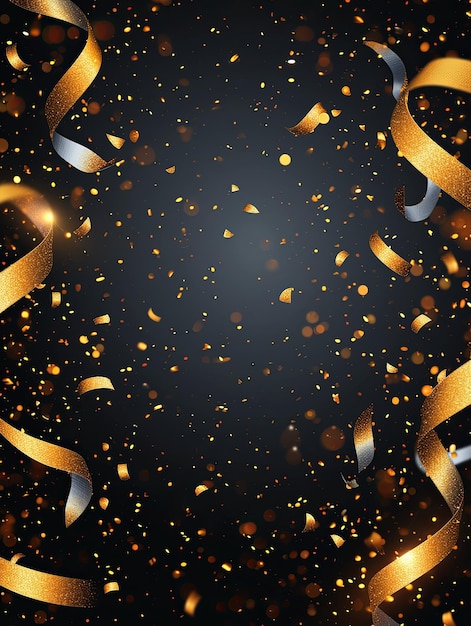 goldener feierlicher Konfetti-Hintergrund