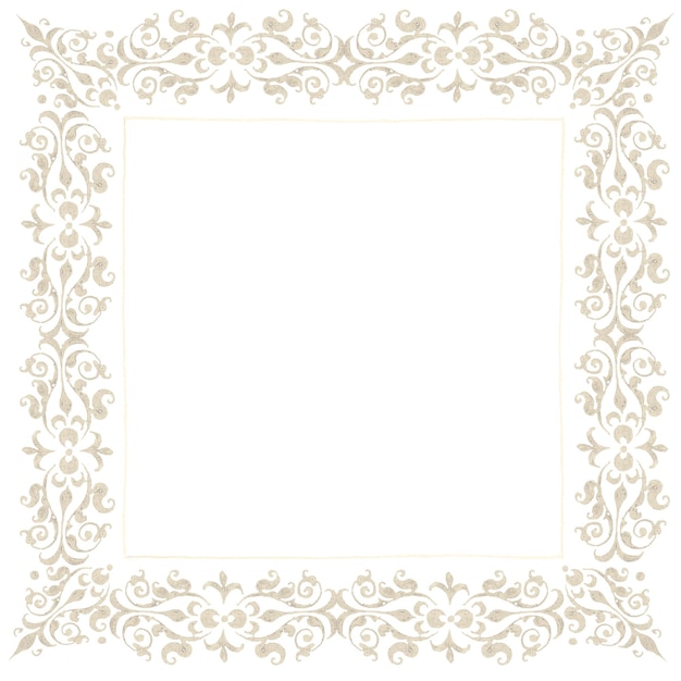 Goldener Filigranrahmenrand png