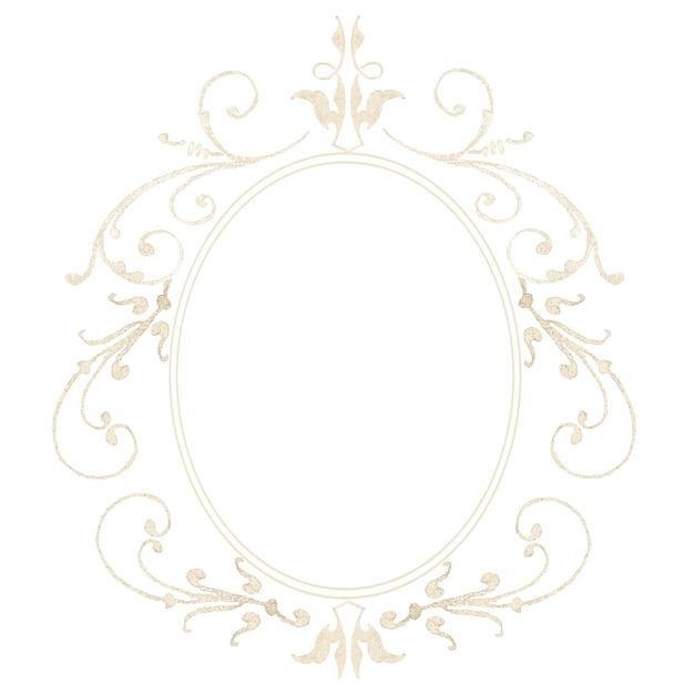 Goldener Filigranrahmenrand png