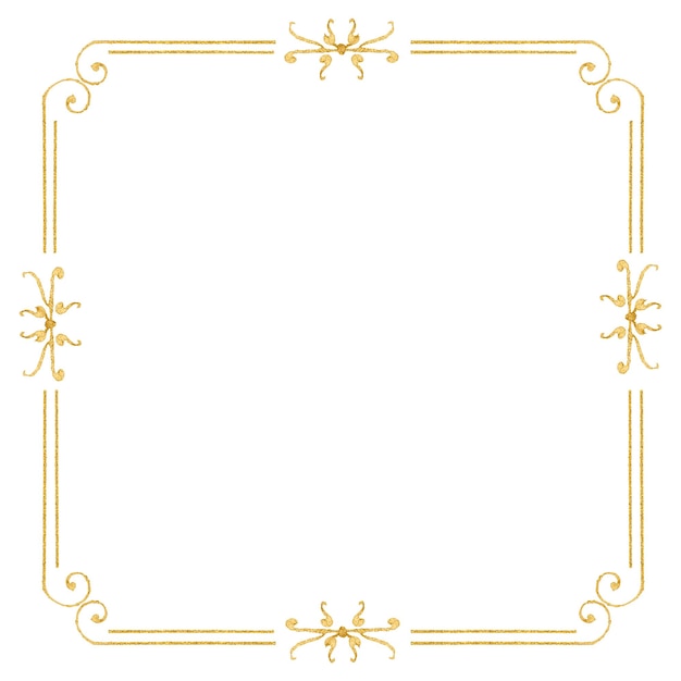 Goldener Filigranrahmenrand png