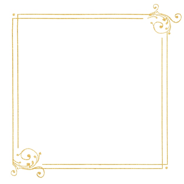 Goldener Filigranrahmenrand png