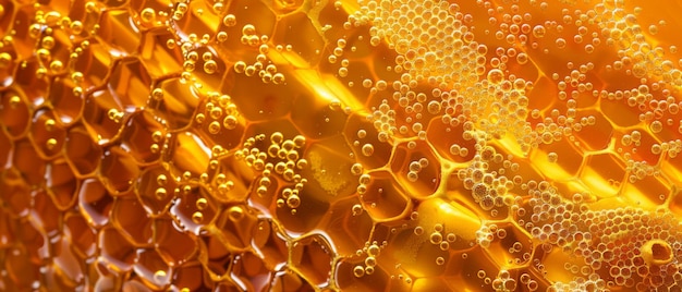 Goldener Honigstock fängt das Wesen des Sommers im Bienendorf ein