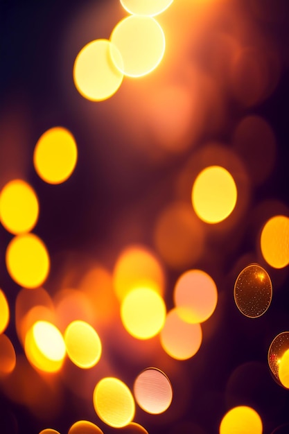 Goldener Schein Weihnachtslichter Funkelnder Glitzerglanz Schimmerndes Bokeh unfokussierte Hintergrundtapete