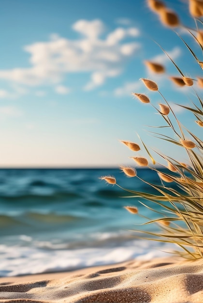 Foto goldener sonnenuntergang am meer mit wellen