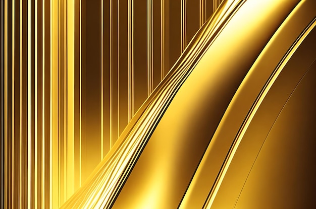 Goldener Textrahmenhintergrund mit glänzenden Streifen