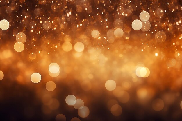 Goldener Weihnachts-Hintergrund Elegant abstrakter Hintergrund mit bokeh-defokussierten Lichtern und Sternen