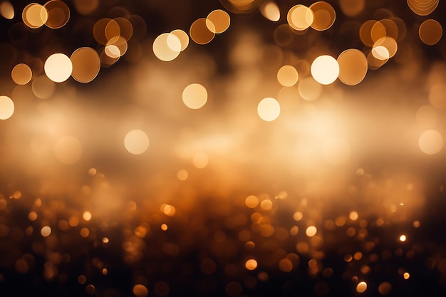 Goldener Weihnachts-Hintergrund Elegant abstrakter Hintergrund mit bokeh-defokussierten Lichtern und Sternen