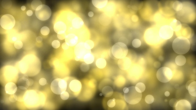 Goldenes Bokeh leuchtet im Dunkeln