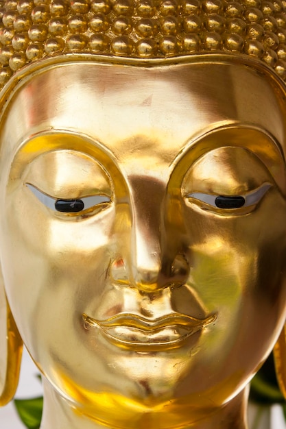 Goldenes Buddha-Gesicht