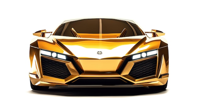 goldenes Luxusauto