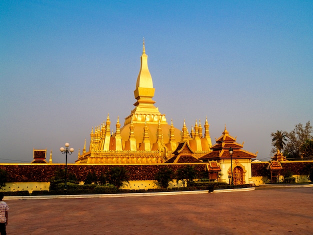 Goldenes Wat Phra That Luang in Vientiane, Laos