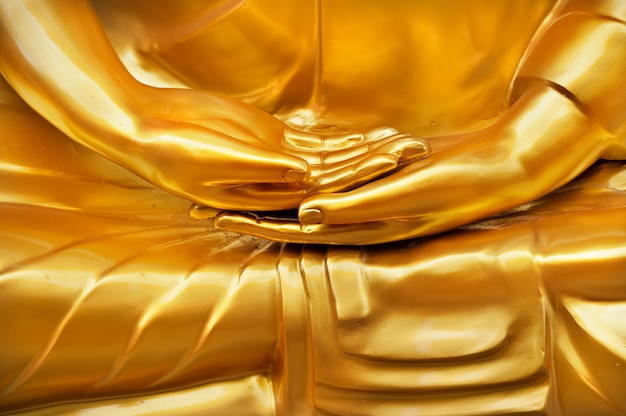 Goldhand von Bild Buddha