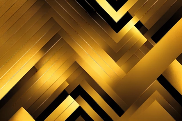 Goldhintergrund abstrakt gewellt 3D-Render
