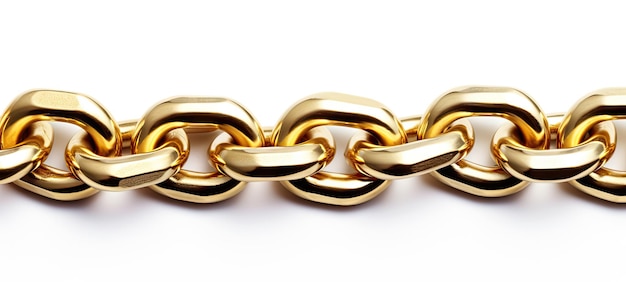Goldkette isolierte ausgefallene Kollektion