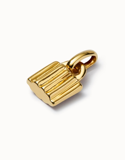 Goldmedaillon mit Topaz und Diamanten einschließlich Schnittweg